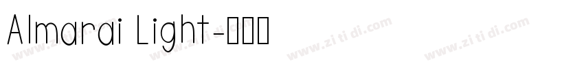 Almarai Light字体转换